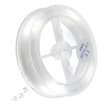 Deepton Bilezikler için elastik bant, 0,5 mm x 100 m lastik bant, bileklikler için şeffaf ip, bileklik lastik bant, bileklik, kolye, kendin yap takı, el sanatları için bant