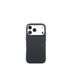 Deercase iPhone 17 Pro Deri Gizli Magsafe Uyumlu Premium Kamera Koruma Darbe Emici Siyah Telefon Kılıfı