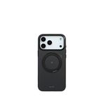 Deercase iPhone 17 Pro Max Siyah Armor Aramid Fiber Darbe Emici Ultra Sağlam Koruma Magsafe Uyumlu Pembe Telefon Kılıfı