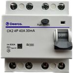 Deerco Ck2 4p 40A 30MA Kaçak Akım Koruma Rölesi