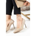 Deery 07910ZALTM01 Altın Stiletto Kadın Topuklu Ayakkabı