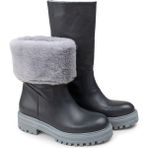 Deery Hakiki Deri Gri Kadın Bot - 02150ZGRIE01