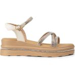 Deery Kadın Bej Taş Detaylı Sandalet - K0095ZBEJC01
