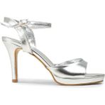 Deery Kadın Gümüş Renk Platform Topuklu Sandalet - K1301ZGMSC01