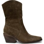 Deery Kadın Hakiki Süet Haki Western Bot - Z1564ZHAKC01