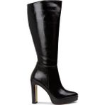 Deery Kadın Siyah Rugan Platform Topuklu Çizme - K0606ZSYHM01