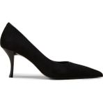 Deery Kadın Siyah Süet Sivri Burun Stiletto - V4045ZSYHM01
