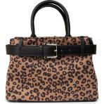 Deery Leopar Desenli Kadın El Çantası - K2791ZLPRY01 - Vizon