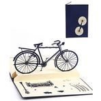 DEESOSPRO® 3D Pop Up [doğum günü kartı] [tebrik kartı] [yıl dönümü kartı] [mezuniyet kartı] yaratıcı kağıt kesim desenli, doğum günü, mezuniyet kutlaması, Noel, babalar günü hediyesi (bisiklet)