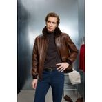 DeFacto %100 Deri Premium Modern Fit Polo Yaka G5521AX25WN Kahve Mont