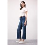 DeFacto %100 Pamuk Culotte Yüksek Bel Kısa Kemerli Jean Pantolon D4325AX24AU