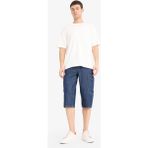 DeFacto %100 Pamuk Hafif Kumaş Regular Fit Jean Uzun Bermuda Şort F4222AX25SM - Mavi-NM34 - 32