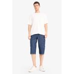 DeFacto %100 Pamuk Hafif Kumaş Regular Fit Jean Uzun Bermuda Şort F4222AX25SMNM34