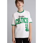 DeFacto %100 Pamuk NBA Boston Celtics New Regular Fit Bisiklet Yaka Kısa Kollu Tişört Erkek Çocuk H2899A826HS - Beyaz-WT34 - 9 - 10 Yaş