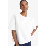 DeFacto %100 Pamuk NBA Brooklyn Nets Oversize Sporcu Tişört E2345AX25SM - Ekru-ER105