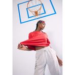 DeFacto %100 Pamuk NBA Chicago Bulls Oversize Nakışlı Tişört B9954AX25SM - Kırmızı-RD303