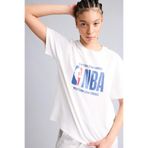 DeFacto %100 Pamuk NBA Wordmark Relax Fıt Tişört G0714AX26SP