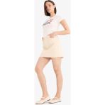 DeFacto %100 Pamuk Normal Bel Gabardin Mini Etek E5346AX25SP - Ekru-ER42 - Dropsuz