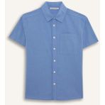 DeFacto %100 Pamuk Oversize Geniş Kalıp Polo Yaka Kısa Kollu Gömlek Erkek Çocuk E5832A825HS - Mavi-BE422 - 5 - 6 Yaş