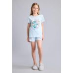 DeFacto %100 Pamuk Pijama Takımı Dinozor Baskılı Uzun Kollu Üst Beli Lastikli Uzun Alt Erkek Bebek E6241A826SM - Mavi-BE773 - 13 - 14 Yaş
