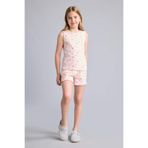 DeFacto %100 Pamuk Regular Fıt Elastik Bel 2'li Kalpli Açık Pembe Pijama Takımı Kız Çocuk I0406A826HS