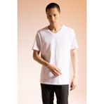 DeFacto %100 Pamuk Slim Fit Dar Kesim V Yaka Basic Düz Kısa Kollu Beyaz Tişört M7668AZ23SP - XS - Beyaz-WT34