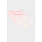 DeFacto %100 Pamuklu Desenli 3'lü Slip Külot Kız Çocuk E7069A825SP - Pink - Dropsuz - 5 - 6 Yaş