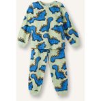 DeFacto %100 Pamuklu Dinozor Desenli Beli Lastikli Pijama Takımı Erkek Bebek G7131A526SP - Yeşil-GN158 - 9 - 12 Ay