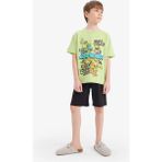 DeFacto %100 Pamuklu Nınja Turtles-Retro Beli Lastikli Pijama Takımı Erkek Çocuk E6965A825HS - -- - 7 - 8 Yaş