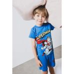 DeFacto %100 Pamuklu Superman Beli Lastikli Pijama Takımı Erkek Bebek E1189A525HS - Mavi-BE64 - Dropsuz - 9 - 12 Ay