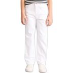 DeFacto 23 Nisan Straight Fit Jean Pantolon Erkek Çocuk, 8-9 Yaş, B5616A826SP, Beyaz-WT34, Erkek Çocuk