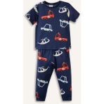 DeFacto 2'li Pijama Takımı Erkek Bebek G8854A526SM - Lacivert-NV95 - 9 - 12 Ay