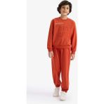 DeFacto 2'li Takım Baskılı Sweatshirt Eşofman Altı Erkek Çocuk G8061A825CW - 11 - 12 Yaş - Turuncu-OG171