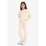 DeFacto 2'li Takım Baskılı Sweatshirt Eşofman Altı Kız Çocuk F2559A825AU