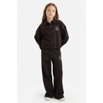 DeFacto 2li Takım Baskılı Sweatshirt Eşofman Altı Kız Çocuk G9115A825WN