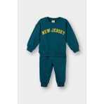 DeFacto 2'li Takım Erkek Bebek Eşofman Altı ve Sweatshirt Baskılı Enerjik Stil 12-18 Ay-E8985A525AU - Yeşil-GN265 - 12 - 18 Ay