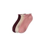 DeFacto 3'lü Pamuklu Patik Çorap Kız Çocuk, 35-39, H3087A8NS, Pembe-PN2, kız-çocuk