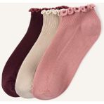 DeFacto 3'lü Pamuklu Patik Çorap Kız Çocuk H3087A8NS - 30 - 34 - Pembe-PN2
