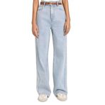 DeFacto 90's Wide Leg Yüksek Bel Düz Paça Uzun Jean Kar Yıkamalı Pantolon, 40, G4924AX26SM, Mavi-NM39, Kadın