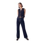 DeFacto 90's Wide Leg Yüksek Bel Uzun Jean Pantolon, 32, D5830AX24WN, Mavi-NM34, Kadın