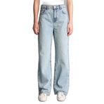 DeFacto 90's Wide Leg Yüksek Bel Uzun Jean Pantolon, 34, F3709AX26SM, İndigo, Kadın