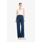 DeFacto 90's Wide Leg Yüksek Bel Uzun Jean Yıkamalı Pantolon, 34, E4269AX25SP, Mavi, Kadın