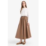 DeFacto A Kesim Beli Lastikli Poplin Maxi Tesettür Etek E7453AX25SM