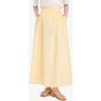 DeFacto A Kesim Cepli Poplin Maxi Etek E4369AX25SP - Sarı-YL450 - 40