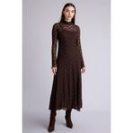 DeFacto A Kesim Dantel Midi Elbise H0605AX26SP