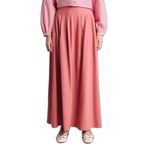 DeFacto A Kesim Keten Karışımlı Maxi Etek Bordo, 36, G7512AX26SP, Bordo-BR268, Kadın
