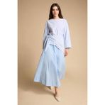 DeFacto A Kesim Poplin Maxi Etek H1920AX26SM - Mavi-BE745 - 42