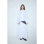 DeFacto A Kesim Vual Maxi Etek F4560AX26SM - Beyaz-WT32 - 36