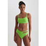 DeFacto A0225AX23HSGN269 Yeşil Fall in Love Regular Fit Bikini Altı
