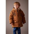 Defacto A2211A523CW Kahverengi Su İtici Erkek Bebek Mont